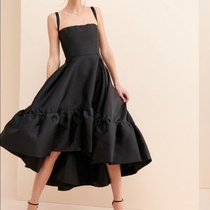 Glamorous midi dress with high-low hem